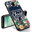 RYUITHDJP for Blu View 3 Phone Case 6"(B140DL) Butterflies Bling Design, Phone Case for Blu View 3 Case TPU Stylish Protective Cover