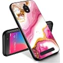 RYUITHDJP for Blu View 2 Phone Case 5.5" (B130DL) Marble Design, Phone Case for Blu View 2 Case TPU Stylish Protective Cover