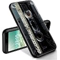 RYUITHDJP for Blu View 3 Phone Case 6"(B140DL) Classical Cassette Design, Phone Case for Blu View 3 Case TPU Stylish Protective Cover