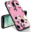 RYUITHDJP for Blu View 3 Phone Case 6"(B140DL) Flowers Pastel Design, Phone Case for Blu View 3 Case TPU Stylish Protective Cover