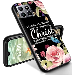 ryuithdjp for celero 5g plus phone case 734 christian flowers design phone case for boost mobile celero 5g case tpu stylish protective cover
