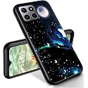 RYUITHDJP for Celero 5g Plus Phone Case 7" Moon Butterfly Design, Phone Case for Boost Mobile Celero 5G+ Case TPU Stylish Protective Cover