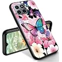 RYUITHDJP for Celero 5g Plus Phone Case 7" Butterfly Pastel Design, Phone Case for Boost Mobile Celero 5G+ Case TPU Stylish Protective Cover