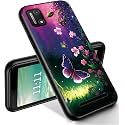RYUITHDJP for Clound Mobile Stratus C7 Phone Case 5.5" Butterflies Night Design, Phone Case for Clound Mobile Stratus C7 Case TPU Stylish Protective Cover