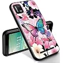 RYUITHDJP for Clound Mobile Stratus C7 Phone Case 5.5" Butterfly Pastel Design, Phone Case for Clound Mobile Stratus C7 Case TPU Stylish Protective Cover