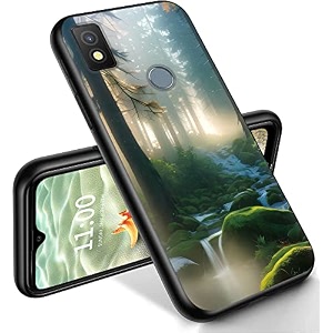 ryuithdjp for cricket icon 4 phone case 6534 forest design phone case for cricket icon 4 case tpu stylish protective cover