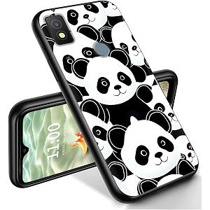 ryuithdjp for cricket icon 4 phone case 6534 cute panda design phone case for cricket icon 4 case tpu stylish protective cover