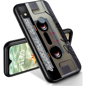 ryuithdjp for cricket icon 4 phone case 6534 classical tape design phone case for cricket icon 4 case tpu stylish protective cover