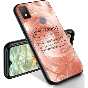 ryuithdjp for cricket icon 4 phone case 6534 inspirational bible design phone case for cricket icon 4 case tpu stylish protective cover