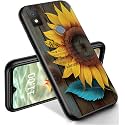 RYUITHDJP for Cricket Icon 4 Phone Case 6.5" Sunflower Quote Design, Phone Case for Cricket Icon 4 Case TPU Stylish Protective Cover