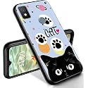 RYUITHDJP for Cricket Icon 4 Phone Case 6.5" Cat Cute Design, Phone Case for Cricket Icon 4 Case TPU Stylish Protective Cover