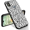 RYUITHDJP for Cricket Icon 4 Phone Case 6.5" Black White Spot Design, Phone Case for Cricket Icon 4 Case TPU Stylish Protective Cover