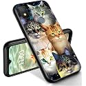RYUITHDJP for Cricket Icon 4 Phone Case 6.5" Cute Cats Design, Phone Case for Cricket Icon 4 Case TPU Stylish Protective Cover