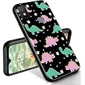 RYUITHDJP for Cricket Icon 4 Phone Case 6.5" Cute Dinosaur Design, Phone Case for Cricket Icon 4 Case TPU Stylish Protective Cover