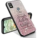 RYUITHDJP for Cricket Icon 4 Phone Case 6.5" Bible Quote Design, Phone Case for Cricket Icon 4 Case TPU Stylish Protective Cover