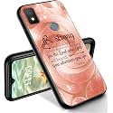 RYUITHDJP for Cricket Icon 4 Phone Case 6.5" Inspirational Bible Design, Phone Case for Cricket Icon 4 Case TPU Stylish Protective Cover