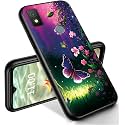 RYUITHDJP for Cricket Icon 4 Phone Case 6.5" Butterflies Night Design, Phone Case for Cricket Icon 4 Case TPU Stylish Protective Cover