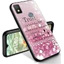RYUITHDJP for Cricket Icon 4 Phone Case 6.5" Quote Design, Phone Case for Cricket Icon 4 Case TPU Stylish Protective Cover