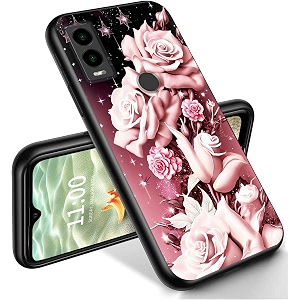 ryuithdjp for cricket innovate e 5g phone case 6634 roses girl design phone case for cricket innovate e 5g case tpu stylish protective cover