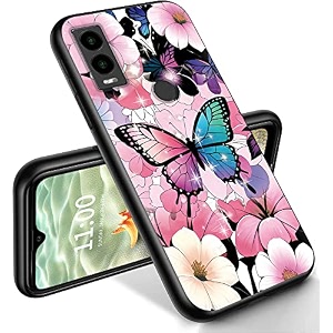 ryuithdjp for cricket innovate e 5g phone case 6634 butterfly pastel design phone case for cricket innovate e 5g case tpu stylish protective cover