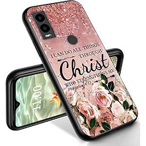 ryuithdjp for cricket innovate e 5g phone case 6634 christian bling design phone case for cricket innovate e 5g case tpu stylish protective cover