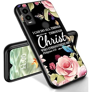 ryuithdjp for cricket innovate e 5g phone case 6634 christian flowers design phone case for cricket innovate e 5g case tpu stylish protective cover