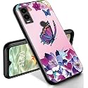 RYUITHDJP for Cricket Innovate E 5G Phone Case 6.6" Butterflies Women Design, Phone Case for Cricket Innovate E 5G Case TPU Stylish Protective Cover