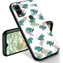 RYUITHDJP for Cricket Innovate E 5G Phone Case 6.6" Dinosaur Leaves Design, Phone Case for Cricket Innovate E 5G Case TPU Stylish Protective Cover