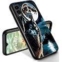 RYUITHDJP for Cricket Innovate E 5G Phone Case 6.6" Wolf Night Design, Phone Case for Cricket Innovate E 5G Case TPU Stylish Protective Cover