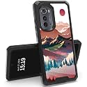 RYUITHDJP for Motorola Moto Edge 2022 Phone Case 6.6" Landscape Design Phone Case for Motorola Moto EdgeCase Dual Layer Stylish Durable Cover