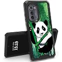RYUITHDJP for Motorola Moto Edge 2022 Phone Case 6.6" Panda Design Phone Case for Motorola Moto EdgeCase Dual Layer Stylish Durable Cover
