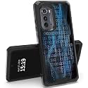 RYUITHDJP for Motorola Moto Edge 2022 Phone Case 6.6" Number Design Phone Case for Motorola Moto EdgeCase Dual Layer Stylish Durable Cover