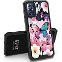 RYUITHDJP for Motorola Moto G Play 2023 Phone Case 6.5" Butterfly Pastel Design Phone Case for Motorola Moto G Play Case Dual Layer Stylish Durable Cover