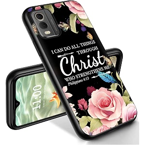 ryuithdjp for nokia c32 phone case 6534 christian flowers design phone case for nokia c32 case tpu stylish protective cover