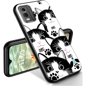ryuithdjp for nokia c32 phone case 6534 cats design phone case for nokia c32 case tpu stylish protective cover