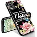 RYUITHDJP for Nokia C32 Phone Case 6.5" Christian Flowers Design, Phone Case for Nokia C32 Case TPU Stylish Protective Cover
