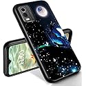 RYUITHDJP for Nokia C32 Phone Case 6.5" Flowers Skull Design, Phone Case for Nokia C32 Case TPU Stylish Protective Cover