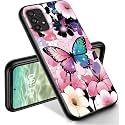 RYUITHDJP for Samsung Galaxy A53 5G Phone Case 6.5" Butterfly Pastel Design, Phone Case for Galaxy A53 5G Case TPU Stylish Protective Cover
