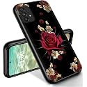 RYUITHDJP for Samsung Galaxy A53 5G Phone Case 6.5" Roses Gold Design, Phone Case for Galaxy A53 5G Case TPU Stylish Protective Cover