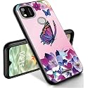 RYUITHDJP for Sense TW102 Phone Case 6.0" Butterflies Women Design, Phone Case for Sense TW102 Case TPU Stylish Protective Cover