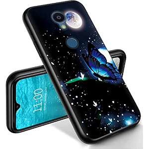 ryuithdjp for sharp rouvo v phone case moon butterfly design phone case for sharp rouvo v case tpu stylish protective cover