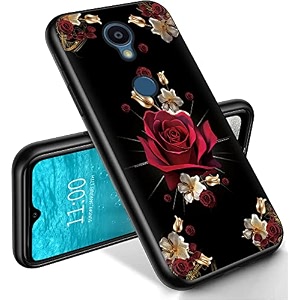 ryuithdjp for sharp rouvo v phone case roses gold design phone case for sharp rouvo v case tpu stylish protective cover