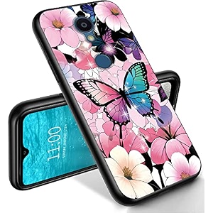 ryuithdjp for sharp rouvo v phone case butterfly pastel design phone case for sharp rouvo v case tpu stylish protective cover
