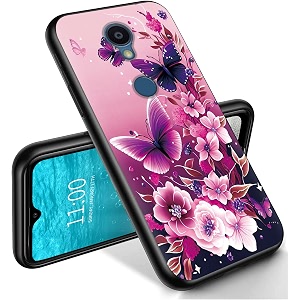 ryuithdjp for sharp rouvo v phone case butterflies purple design phone case for sharp rouvo v case tpu stylish protective cover