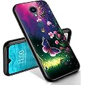 RYUITHDJP for Sharp Rouvo V Phone Case Butterflies Bling Design, Phone Case for Sharp Rouvo V Case TPU Stylish Protective Cover