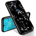 RYUITHDJP for Sharp Rouvo V Phone Case Black Design, Phone Case for Sharp Rouvo V Case TPU Stylish Protective Cover