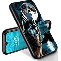 RYUITHDJP for Sharp Rouvo V Phone Case Wolf Night Design, Phone Case for Sharp Rouvo V Case TPU Stylish Protective Cover