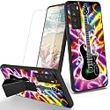 RYUITHDJP for TCL 30XL Phone Case Guitar Theme with Screen Protector Detachable Stand Phone Case for TCL 30 XL Case Soft TPU Stylish Protective Cover