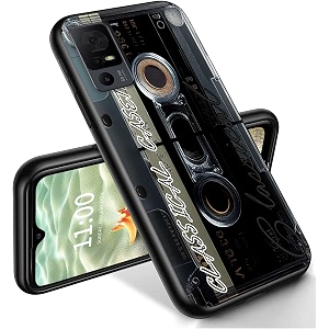 ryuithdjp for tcl 40 xe phone case 65634 classical cassette design phone case for tcl 40 xe case tpu stylish protective cover