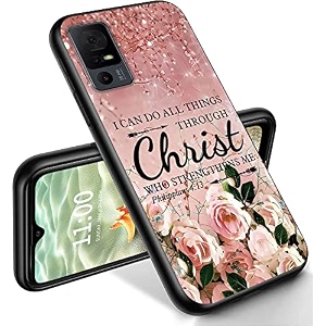 ryuithdjp for tcl 40 xe phone case 65634 christian bling design phone case for tcl 40 xe case tpu stylish protective cover